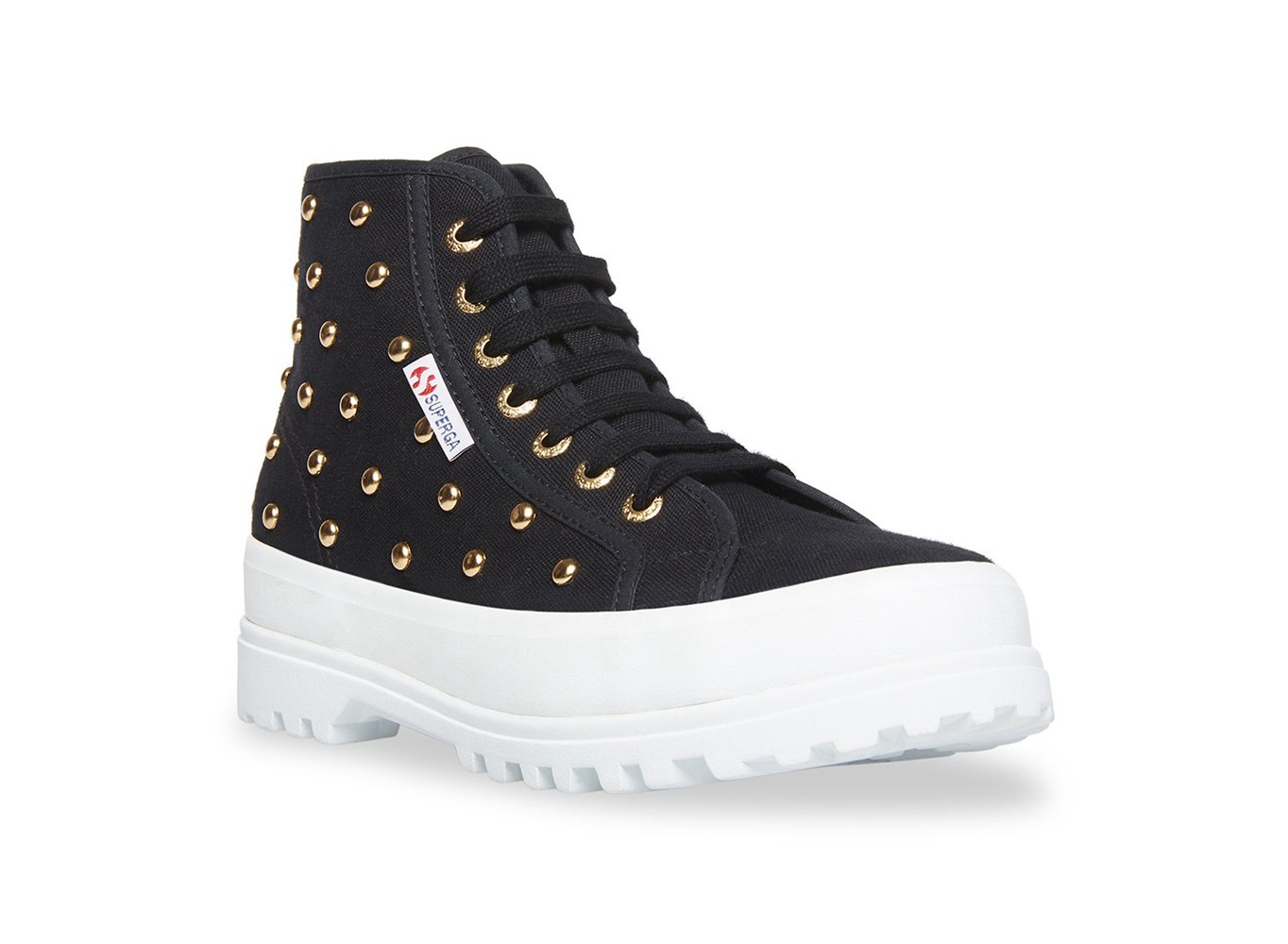 Botas Feminino Pretas - Superga 2341 Alpina Studs - APRQM-4657